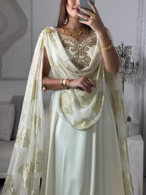 ملحفة شاوي نوميديا – أبيض